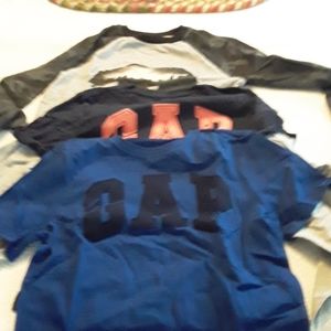 3 gap shirts boys long sleeve M